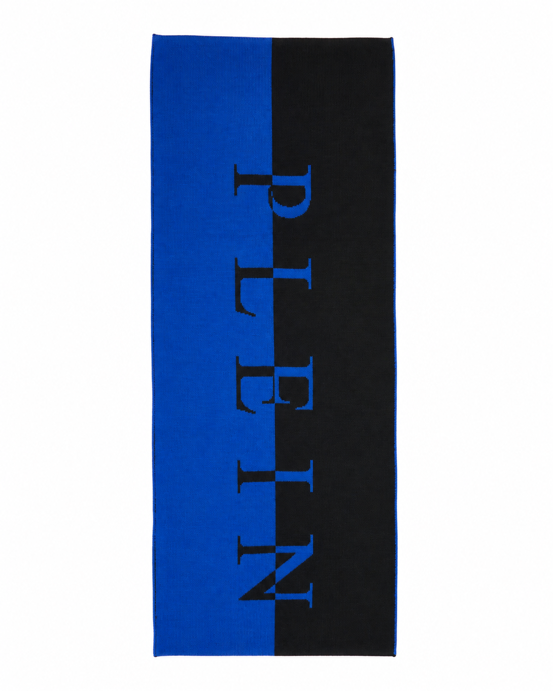 Philipp Plein Logo Scarf - Blue-Black