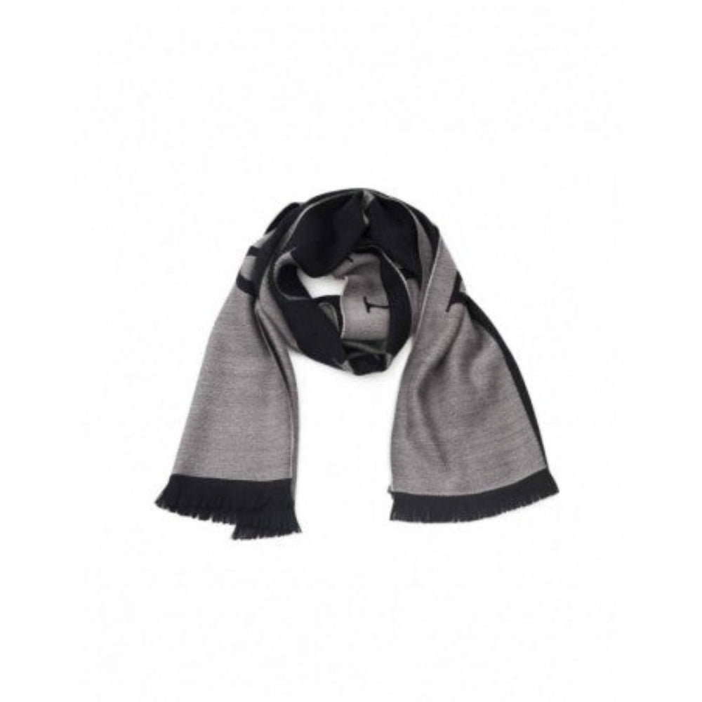 Philipp Plein Logo Scarf - Grey-Black