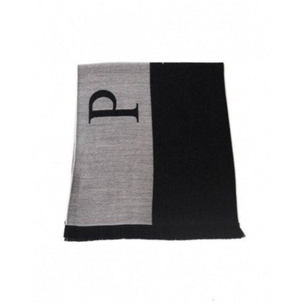 Philipp Plein Logo Scarf - Grey-Black