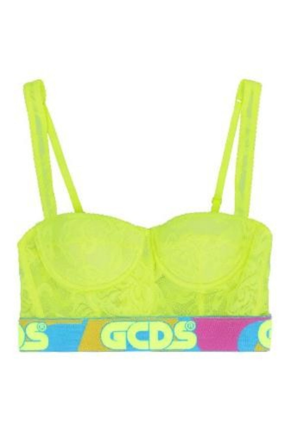 GCDS Women's Graphic Logo Top in Yellow – Size 2