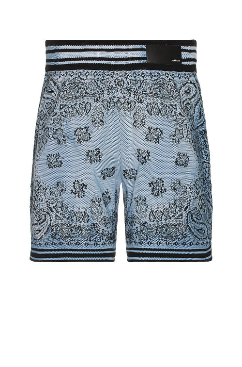 Amiri Men's Blue Bandana Basketball Shorts