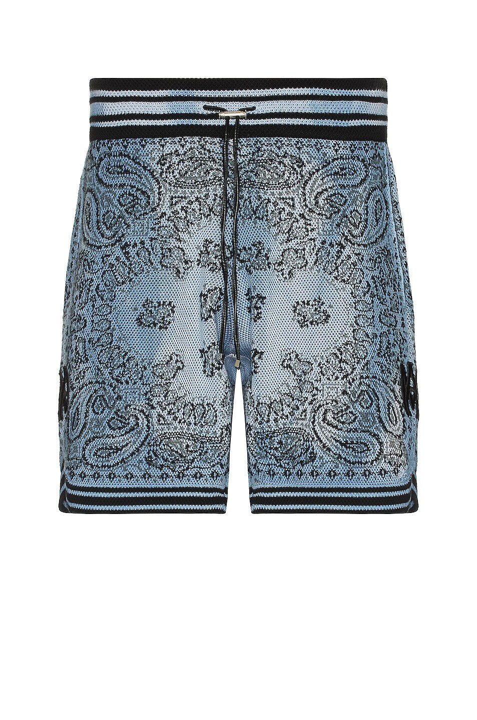 Amiri Men's Blue Bandana Basketball Shorts