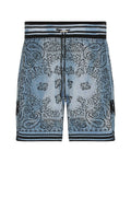 Amiri Men's Blue Bandana Basketball Shorts
