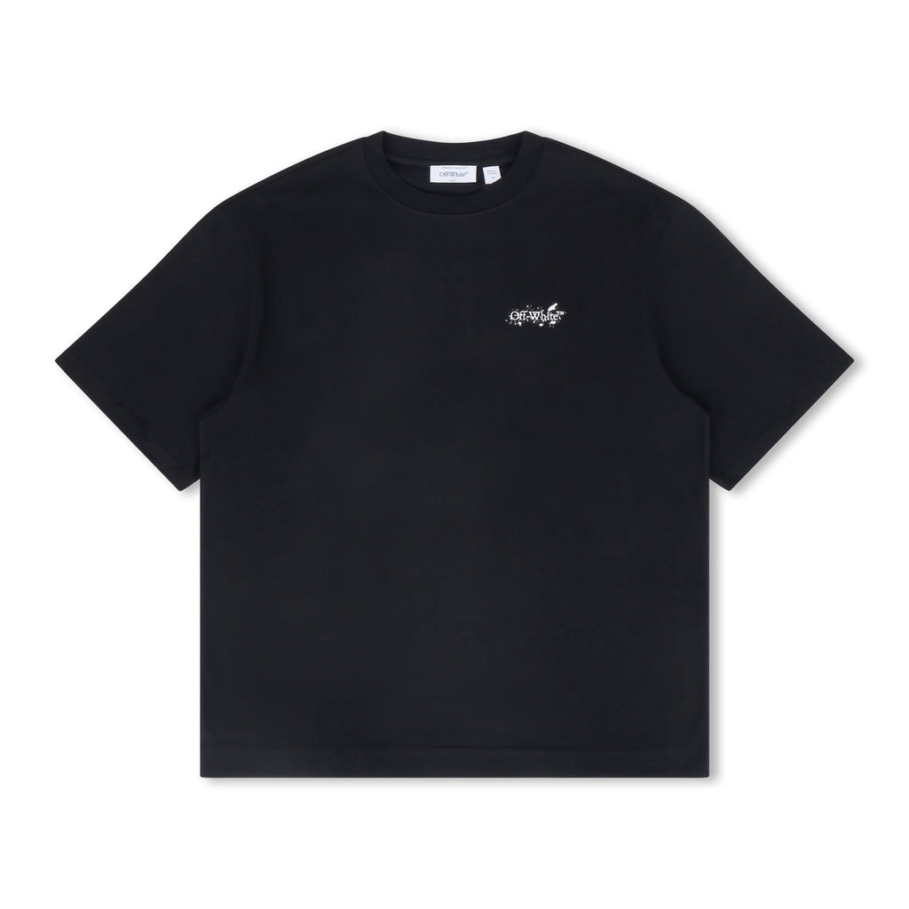 Off-White - Paint Splatter Arrow Diag Skate Fit Tee Black