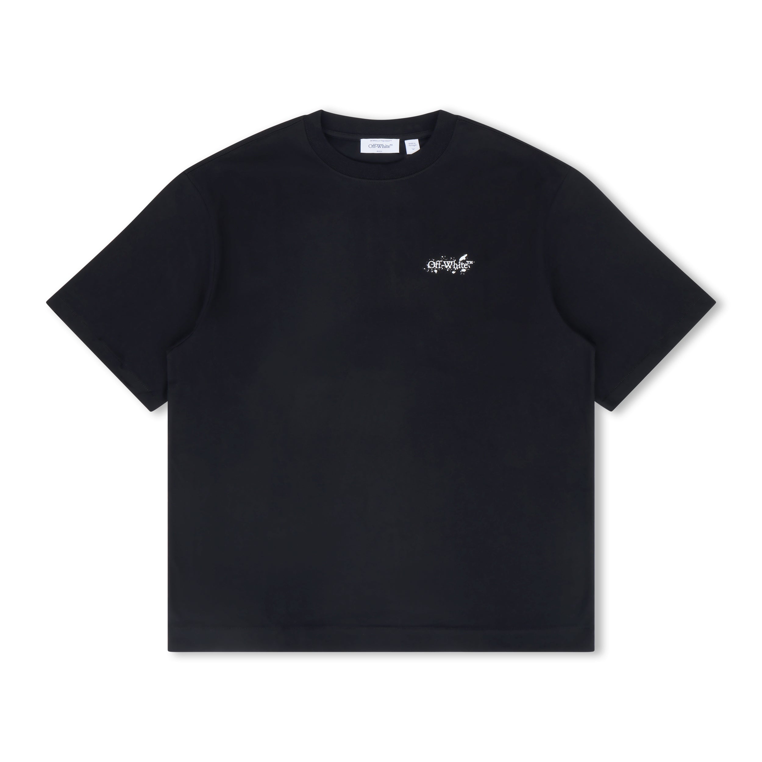 Off-White - Paint Splatter Arrow Diag Skate Fit Tee Black