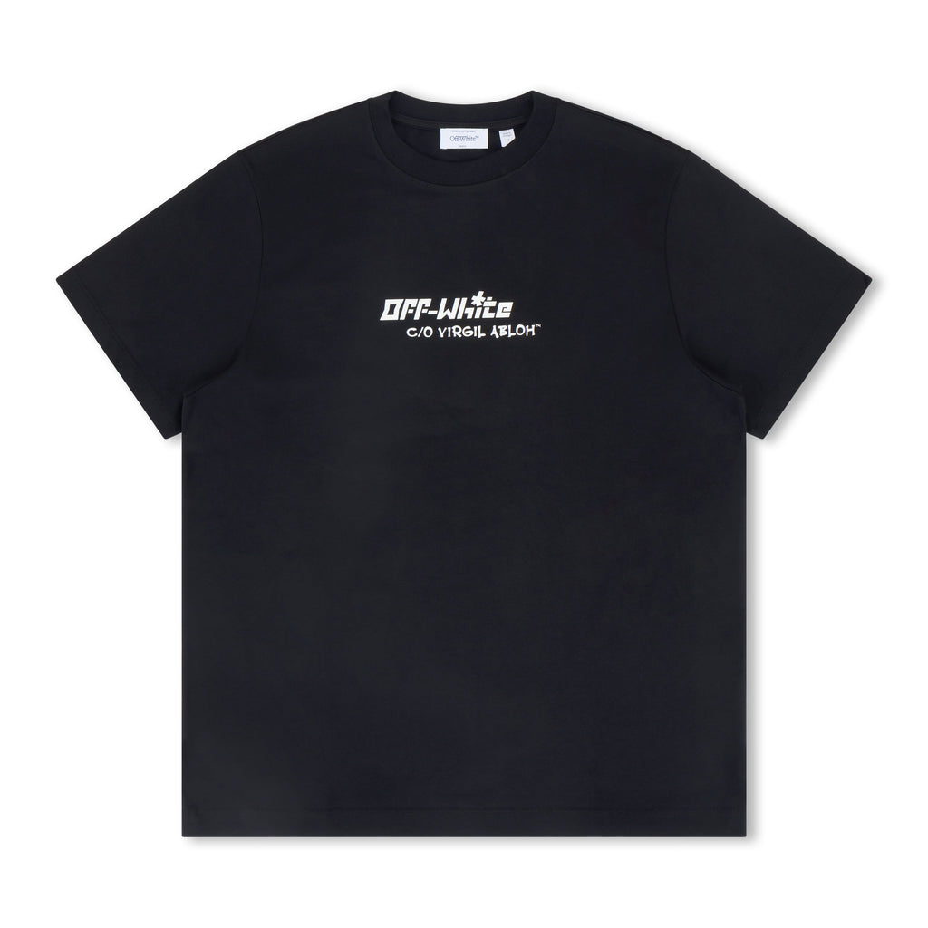Off-White Cryst Croco Slim Fit Tee Black