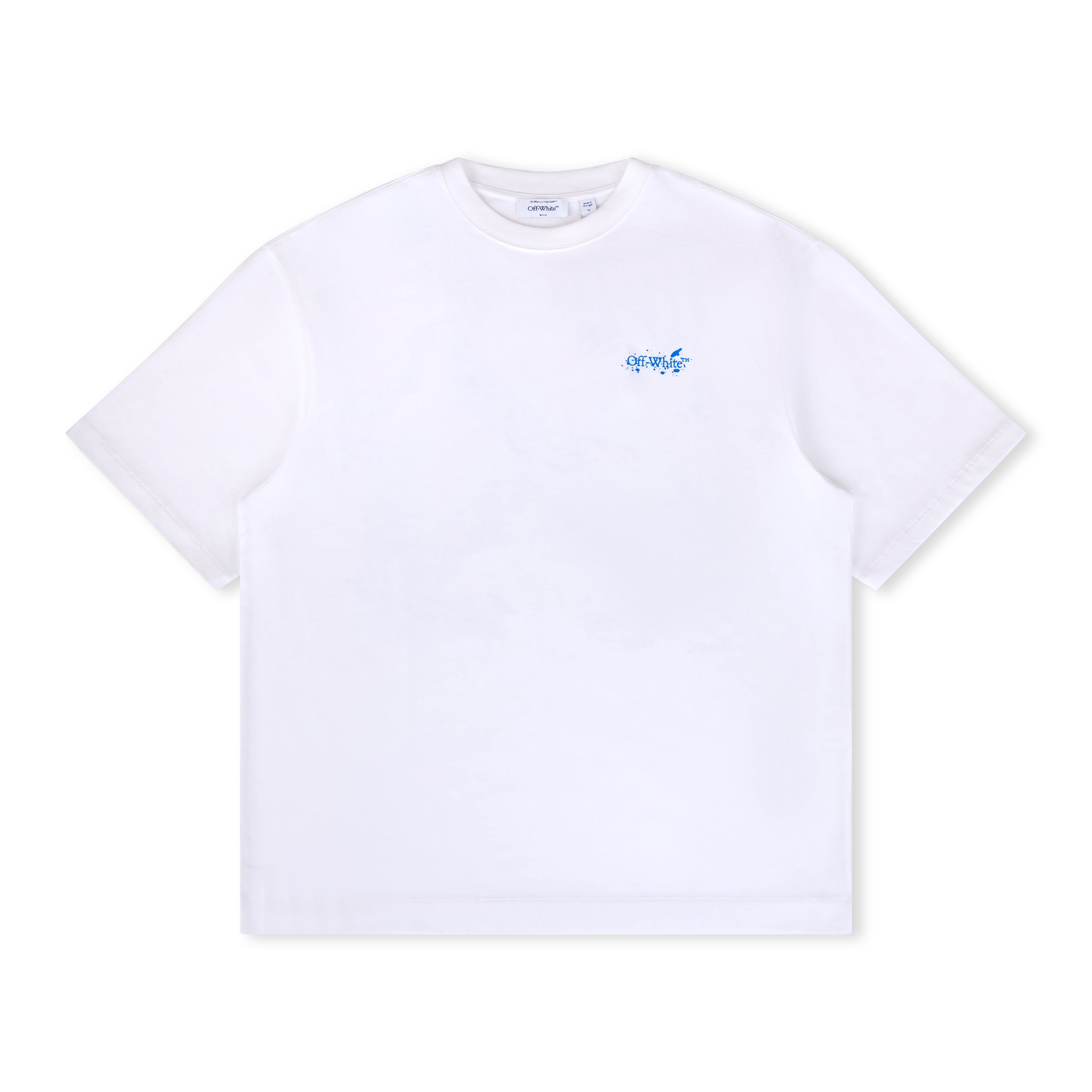 Off-White - Paint Splatter Arrow Diag Skate Fit Tee White