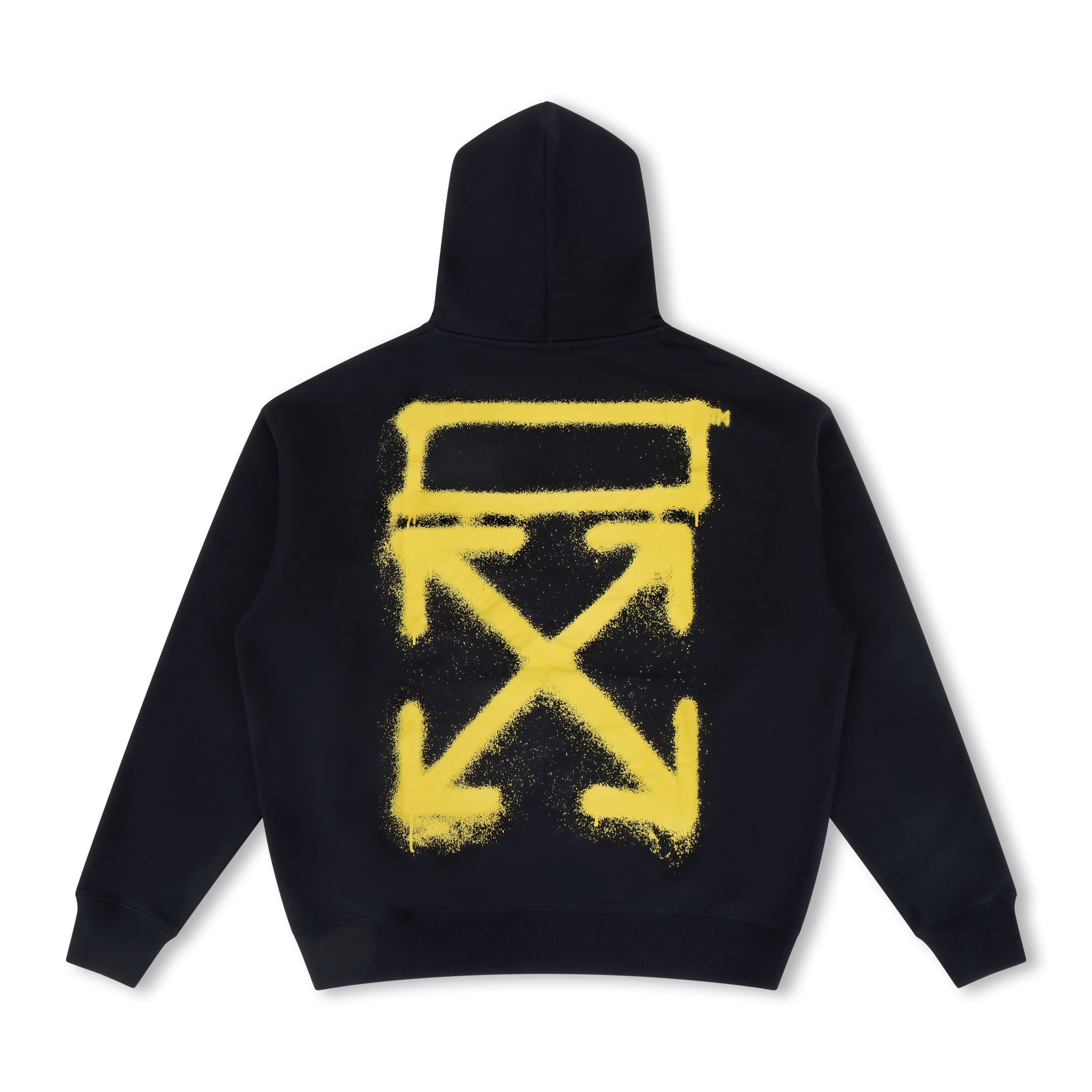 Off-White - Sprayed Arrow Hoodie Black