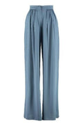 Max Mara Women's Torre Tailored Trousers in Light Blue – Size 42