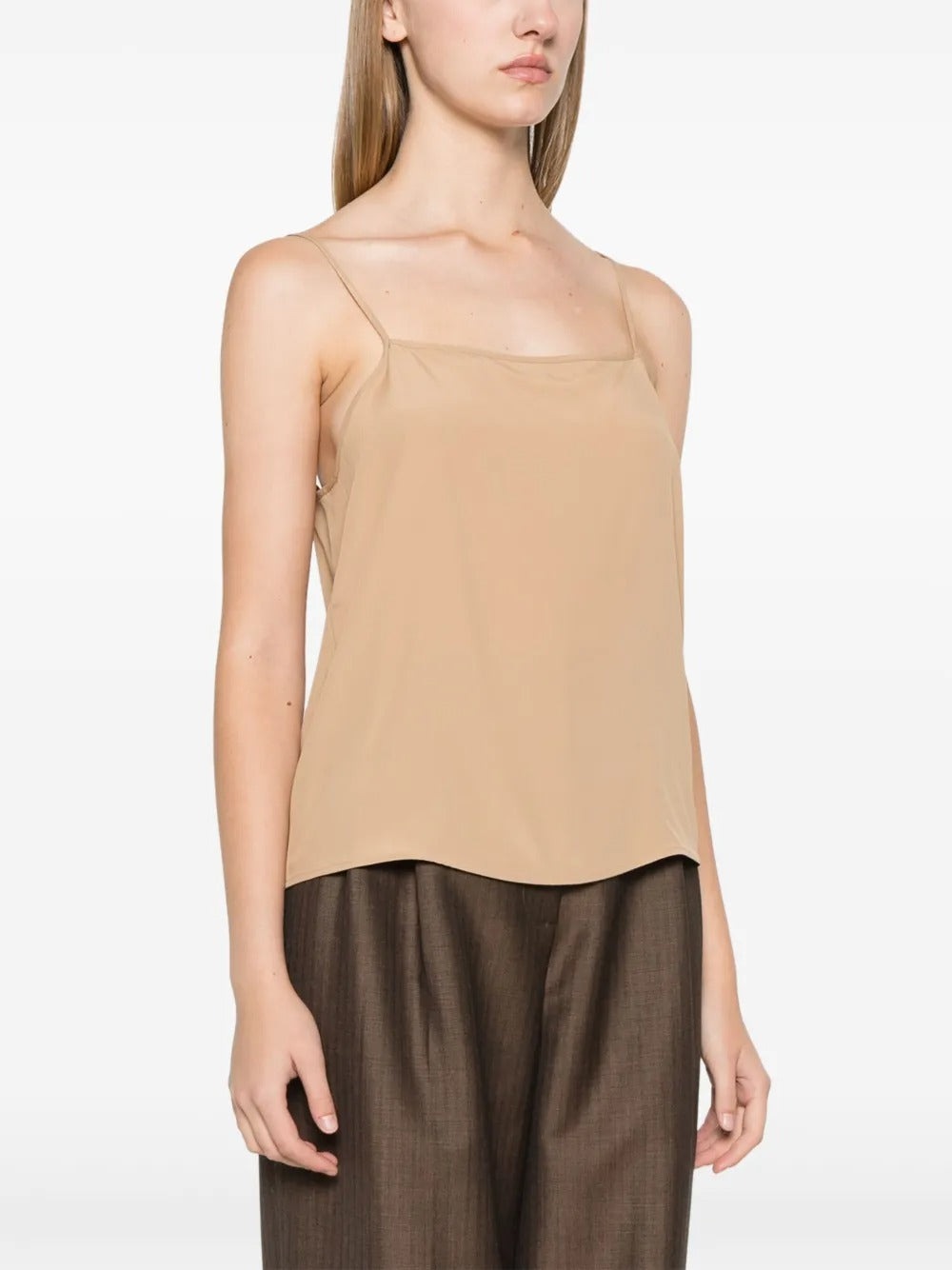 Fabiana Filippi Straight Collar Top - Light Brown