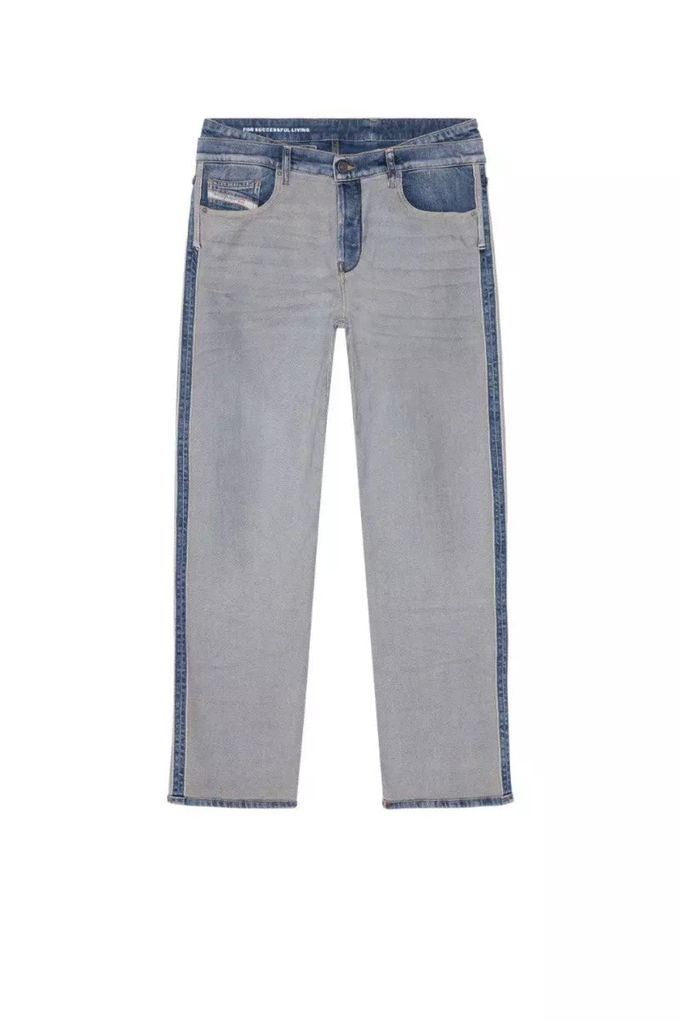Diesel D-Viker Blue Straight-Leg Jeans Denim