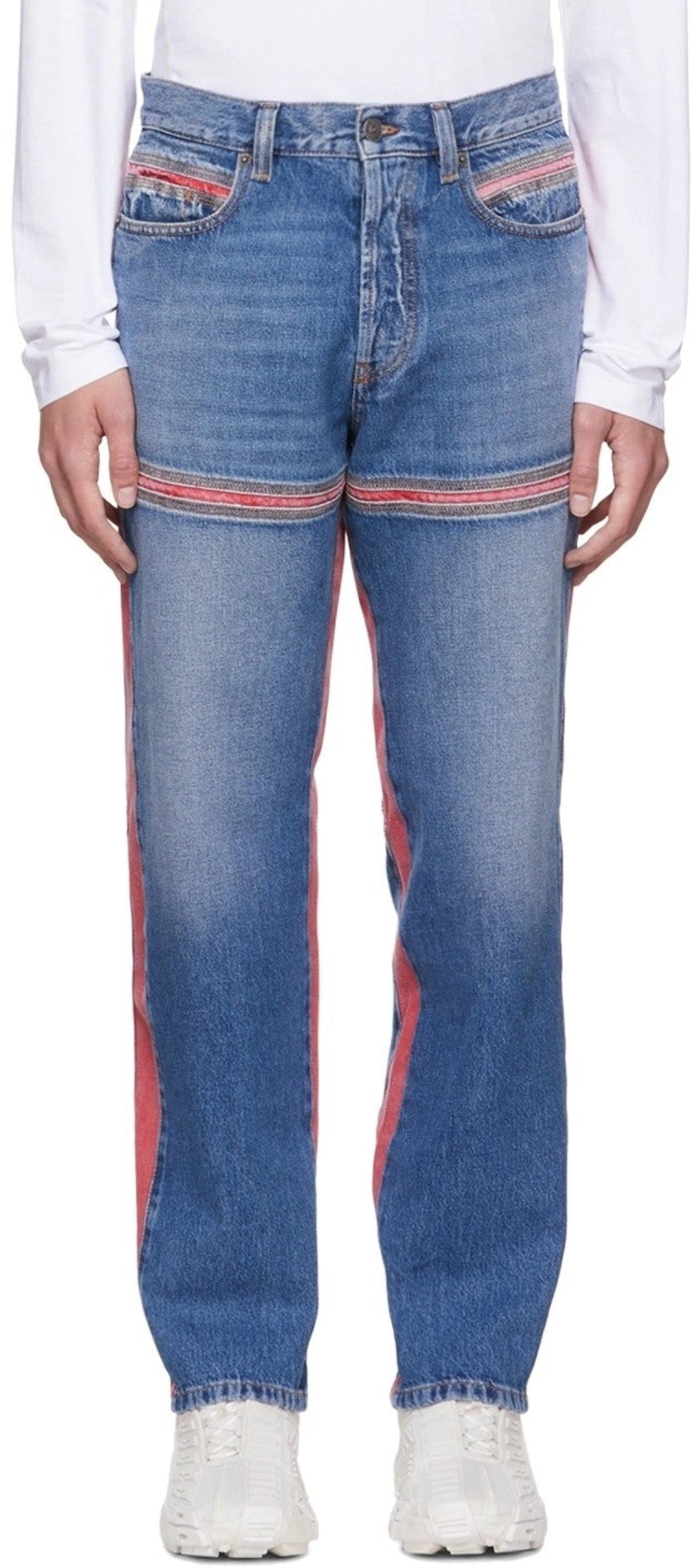 Diesel D-Mand Mid-Rise Straight Leg Jeans