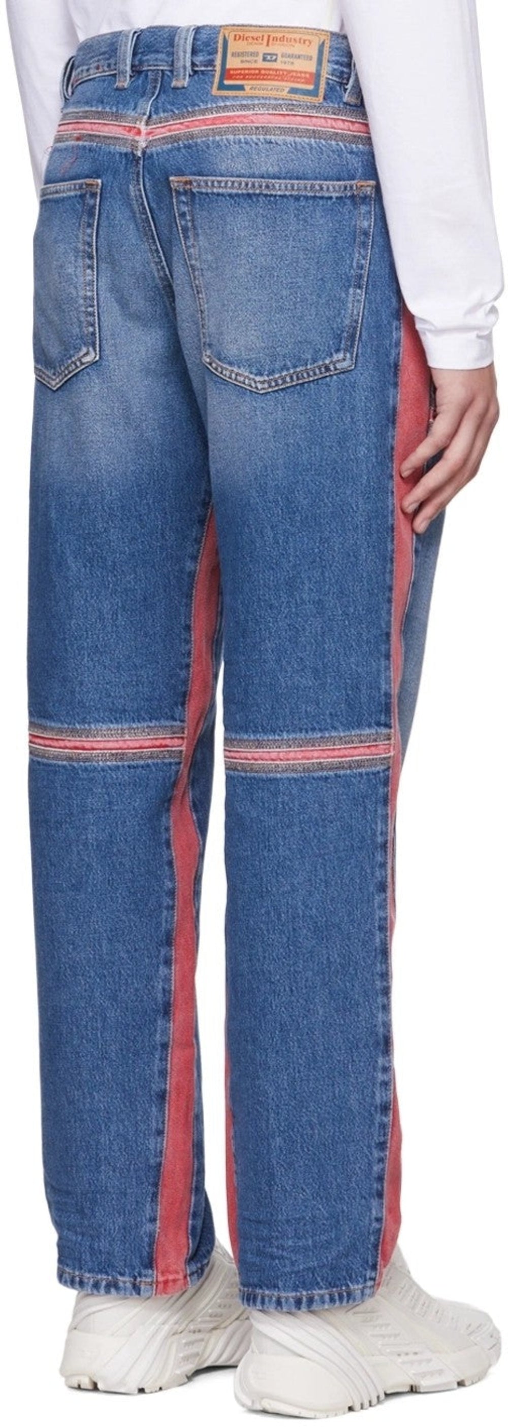 Diesel D-Mand Mid-Rise Straight Leg Jeans