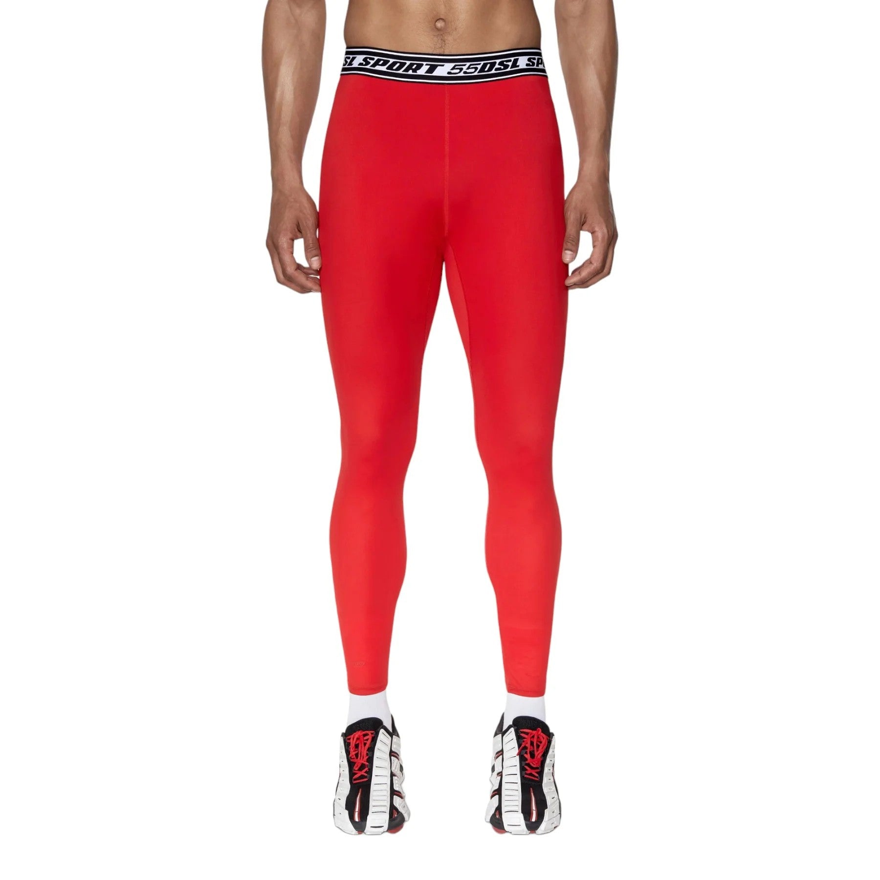 Diesel Sport Defansel Red Joggers Leggings