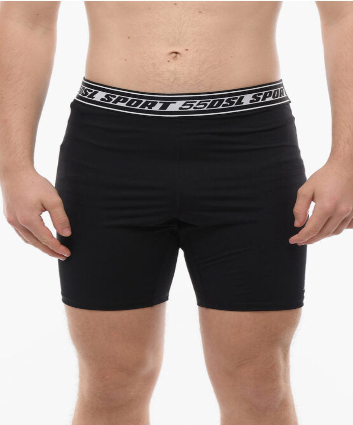 Diesel Sport Sprant Black Bike Shorts