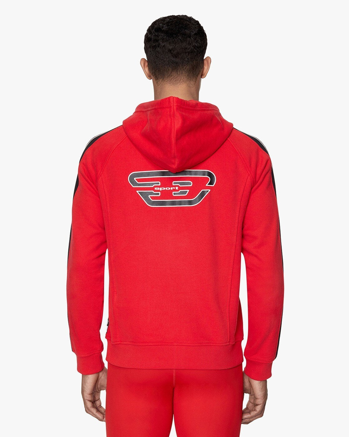 Diesel Sport Trasteer Red Zip-up hoodie