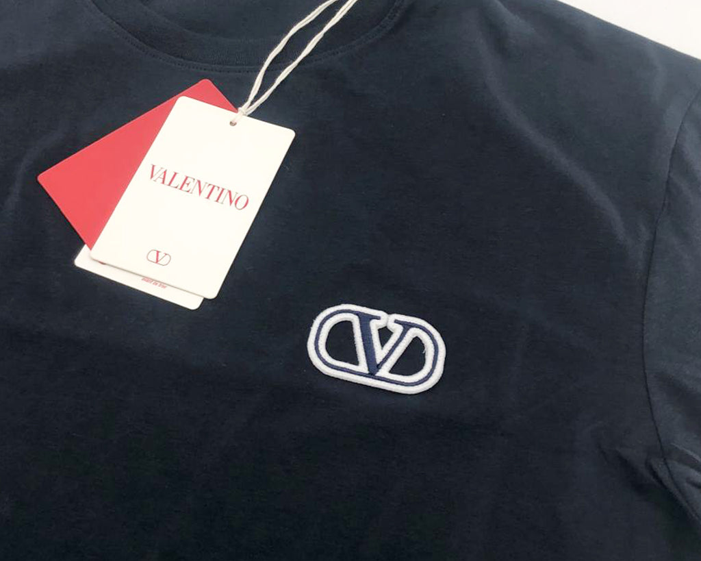 Valentino Vlogo Signature Patch T-Shirt - Navy