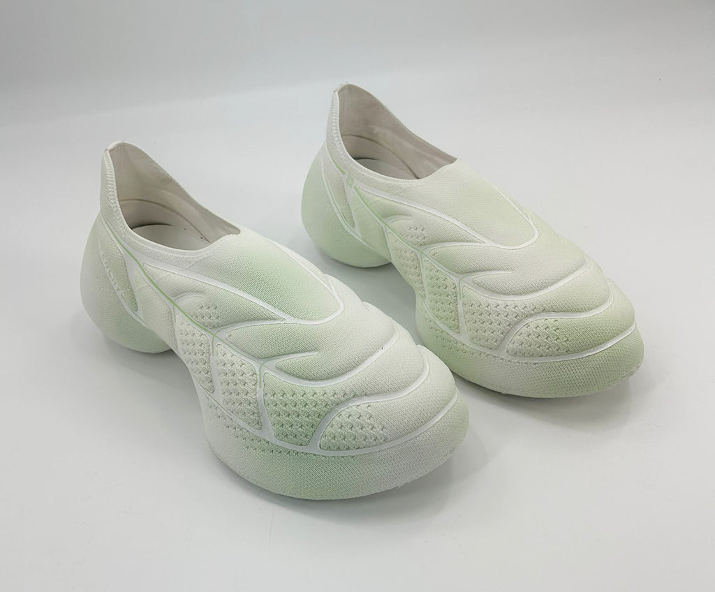 Givenchy White/Green TK-360 Plus Sneakers