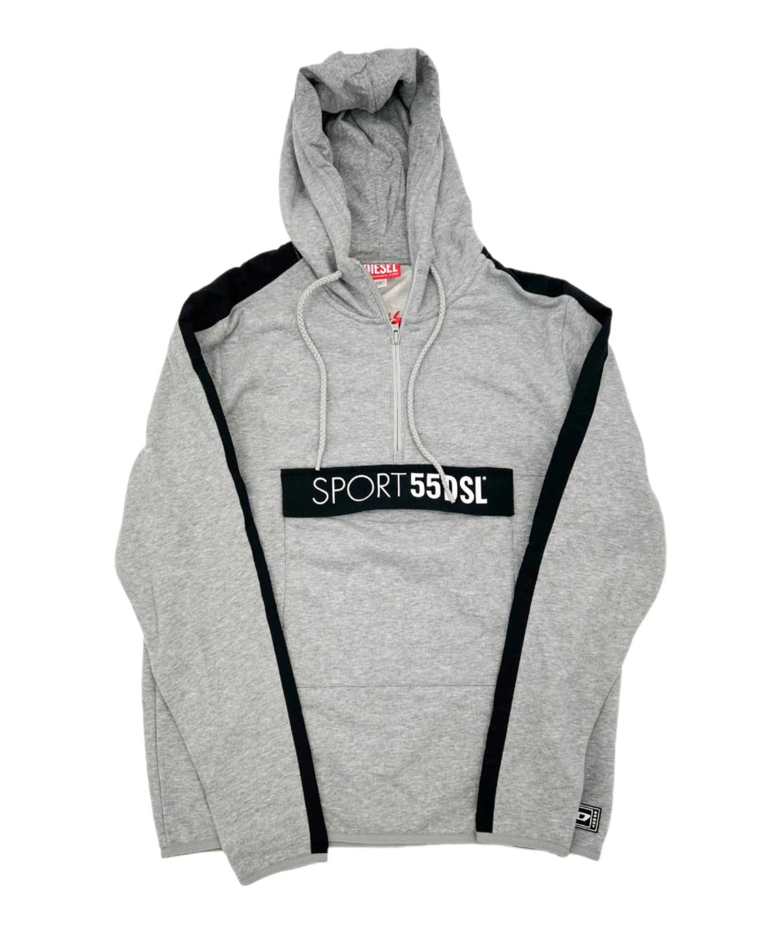 Diesel Sport Coarll Gray Half-Zip Sweater