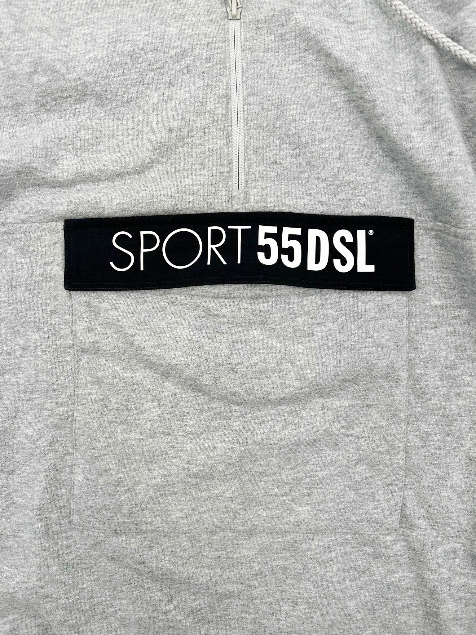 Diesel Sport Coarll Gray Half-Zip Sweater