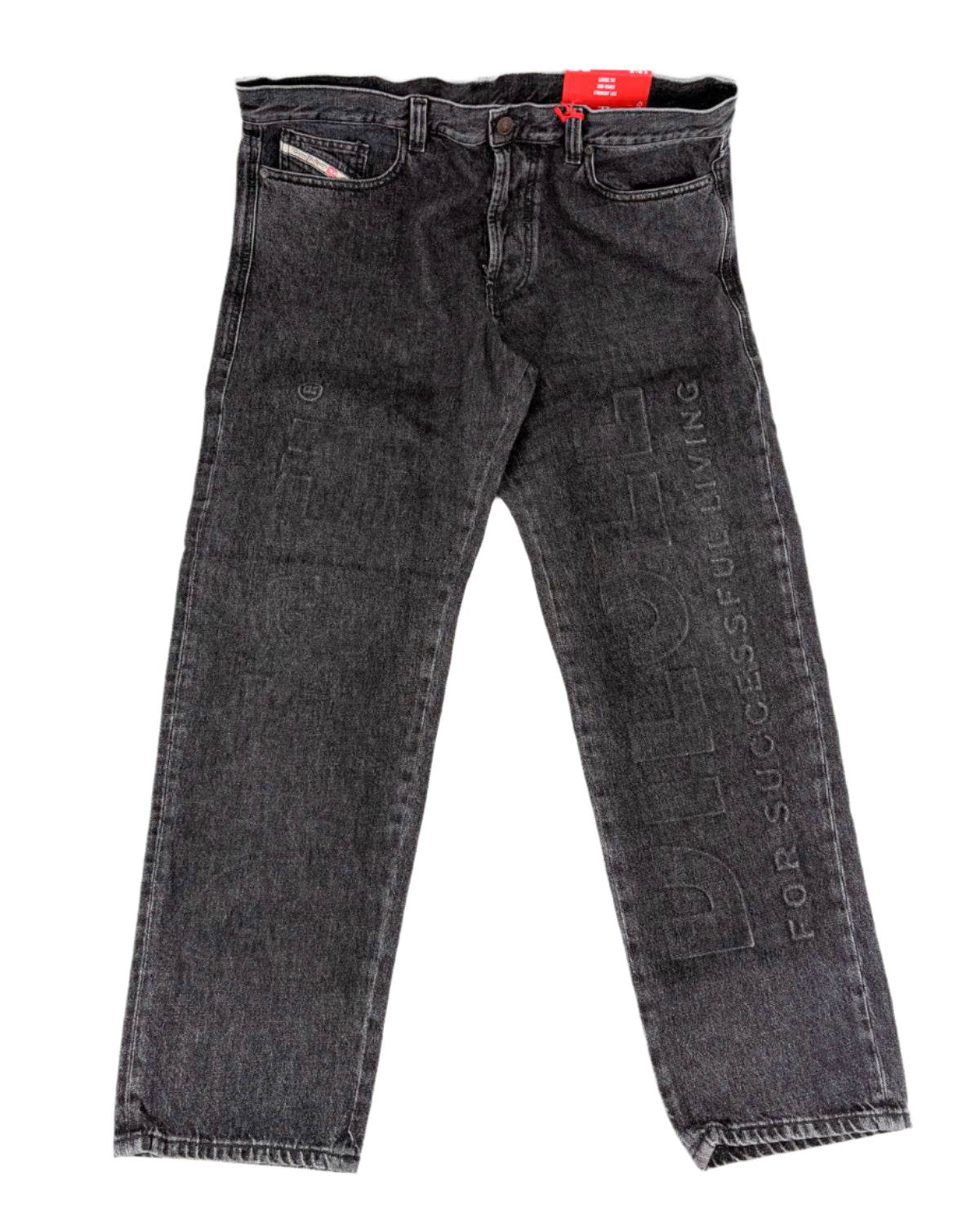 Diesel Straight-Leg Blue Denim Jeans