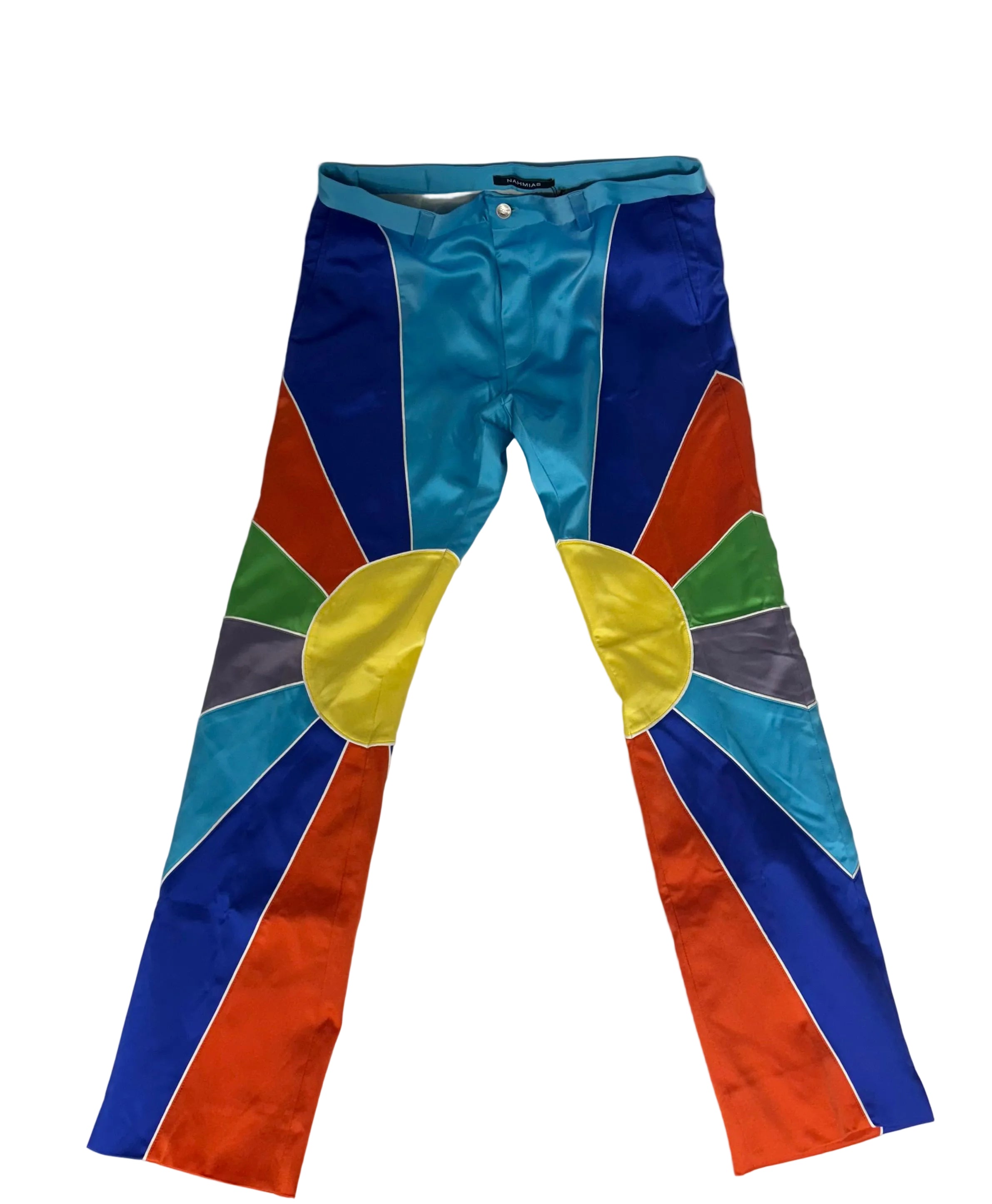 Nahmias Multicolor Sunshine Silk Trousers