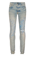 Amiri Crystal Painter Denim Jeans- Clay Indigo