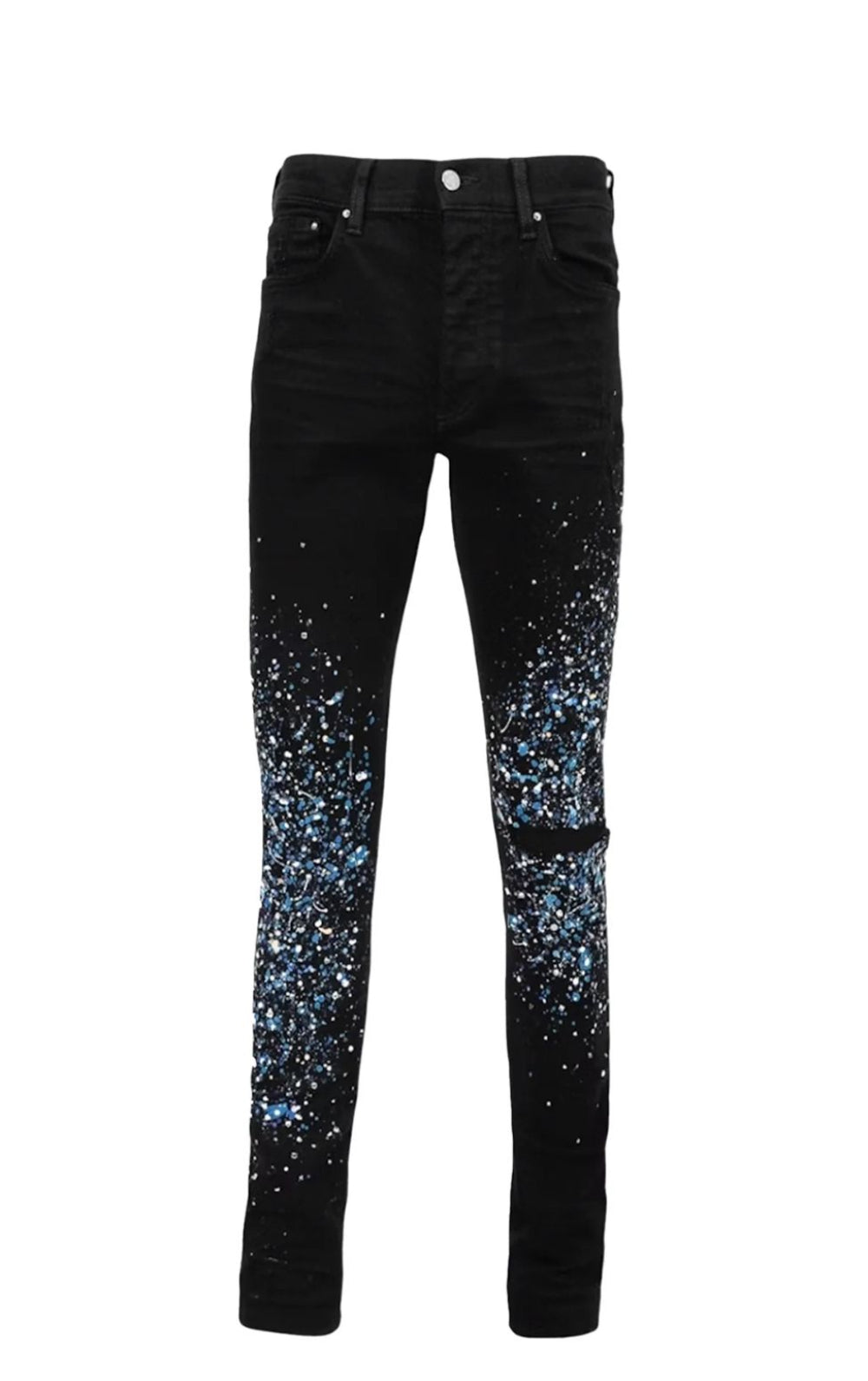 Amiri Crystal Painter Denim Jeans- Black Od