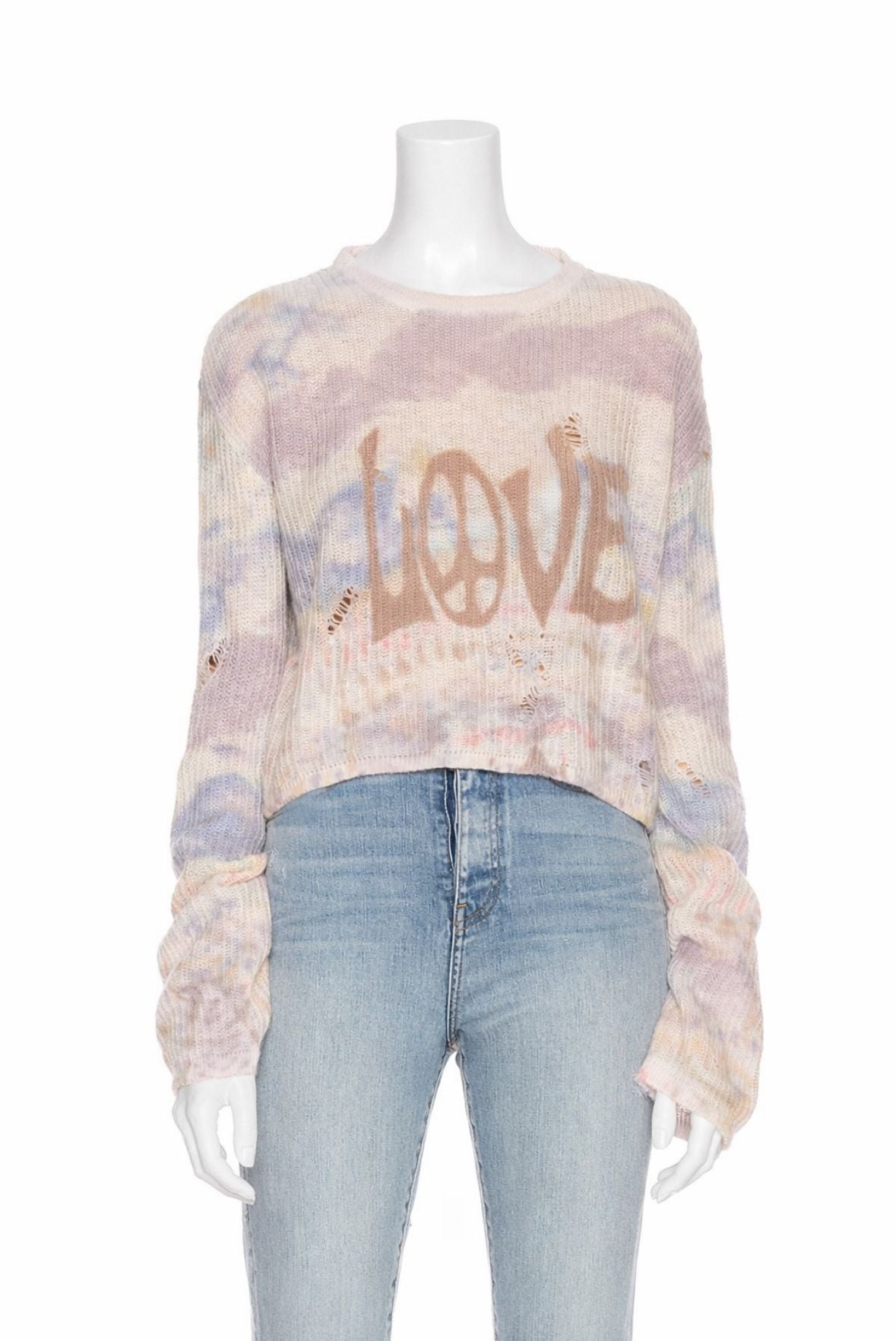 Amiri Tie Dye Love Sweater- Multi-Color