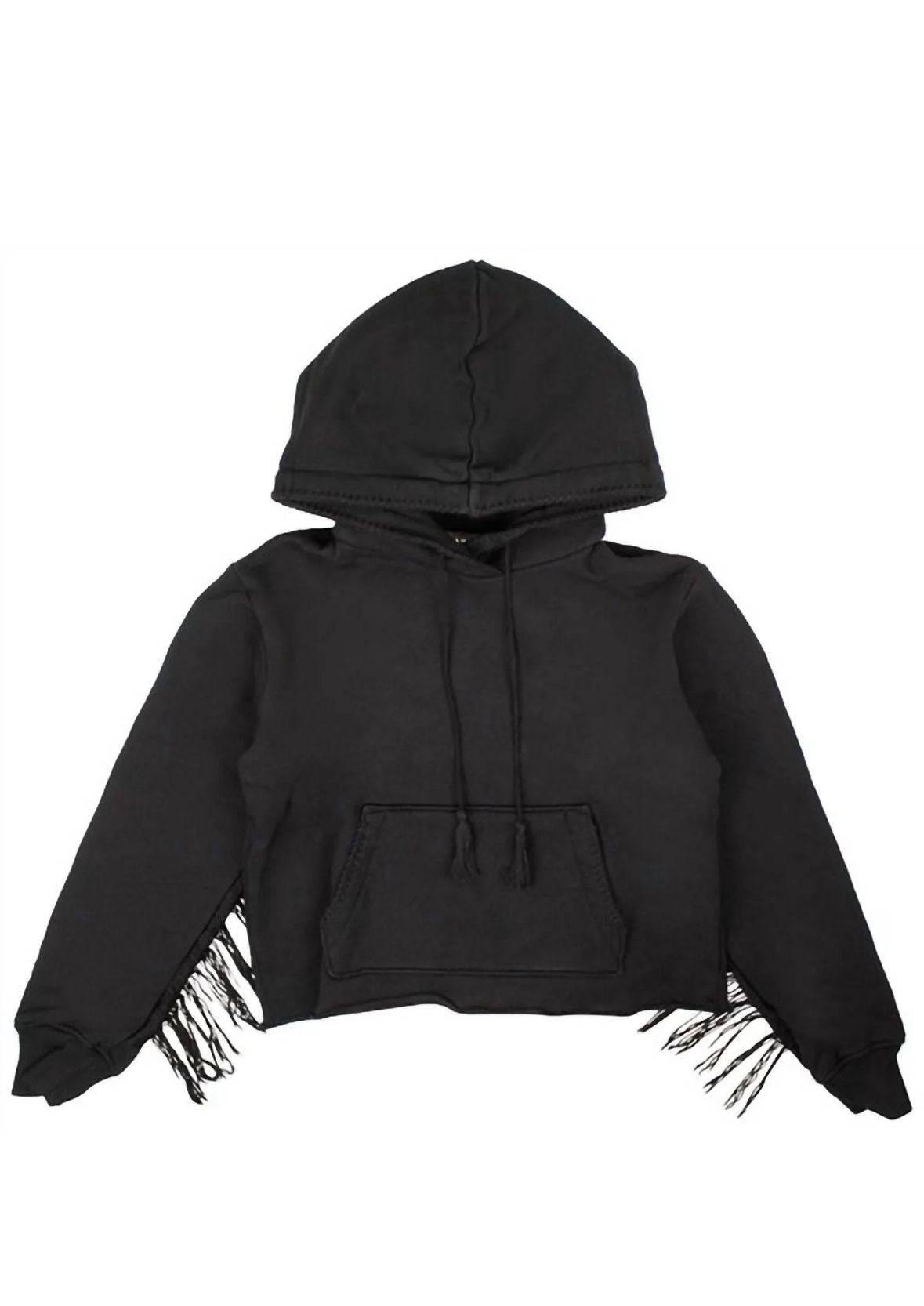 Amiri Fringe Hoodie- Black