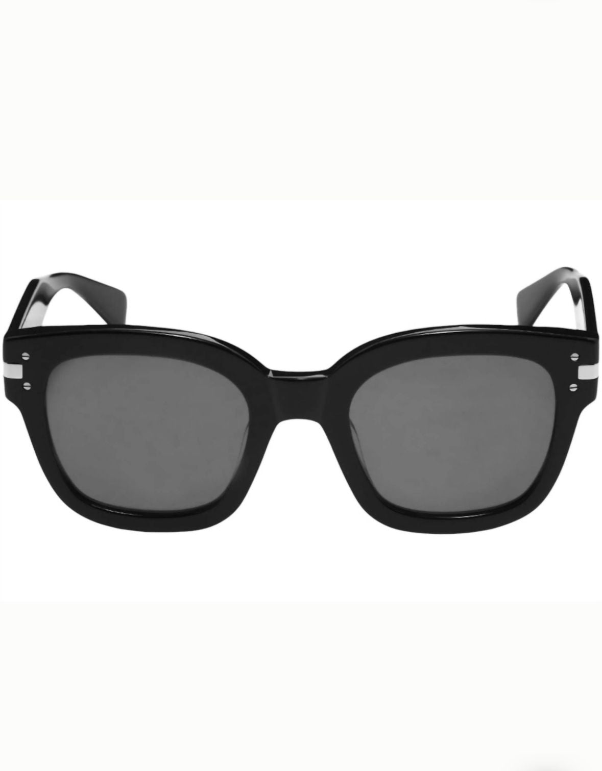 Amiri Classic Logo Sunglasses- Black / Black / Silver