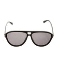 Amiri Aviator Logo Sunglasses- Black / Black / Silver