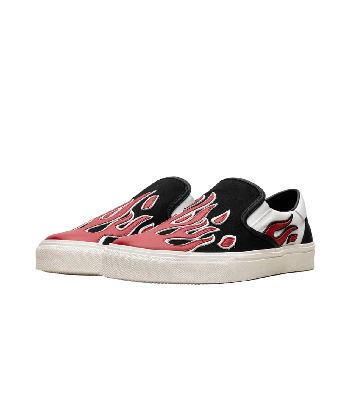 Amiri Flame Slip On Sneakers- Multicolor / Black / White