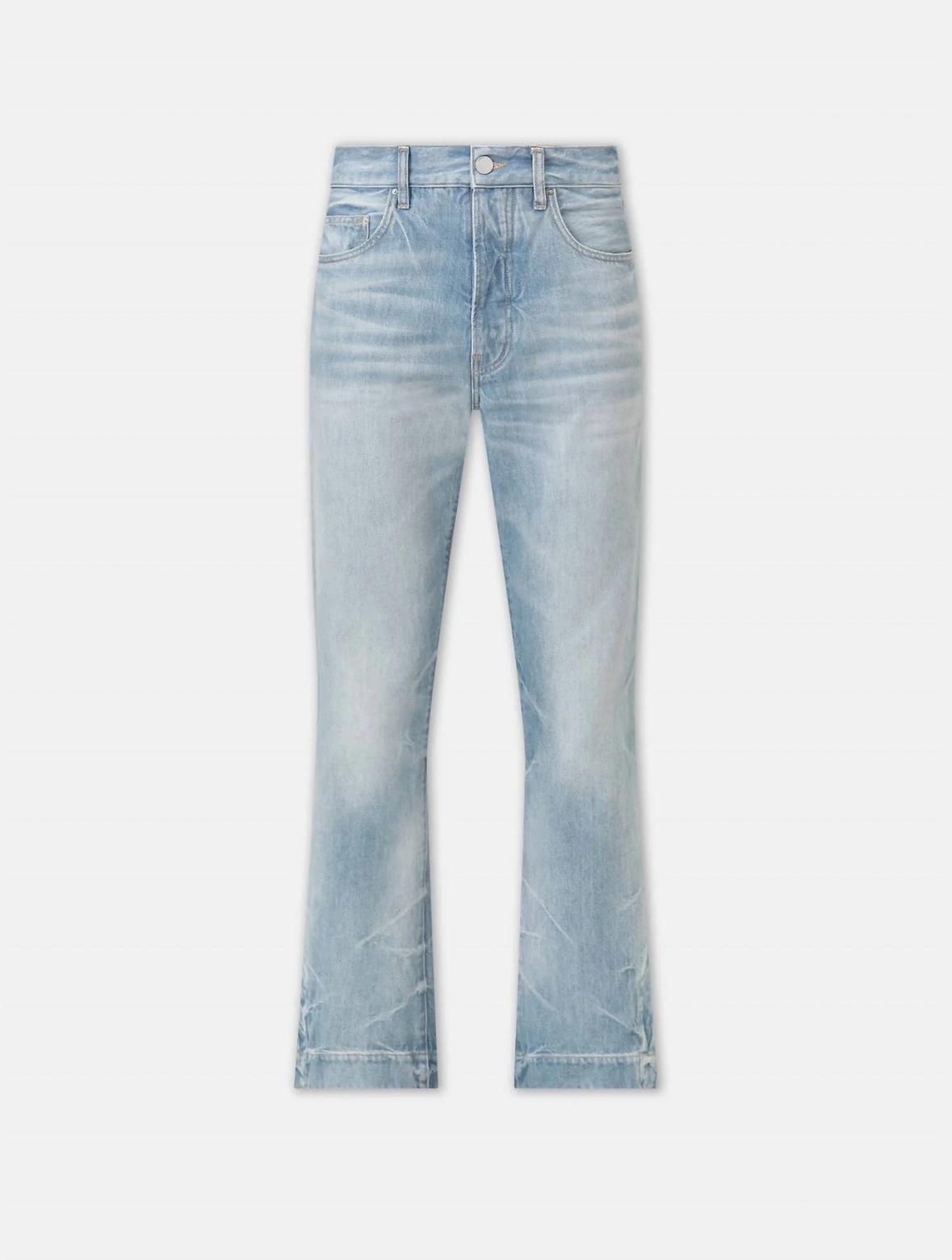 Amiri Long Straight Flare Jeans- Medium Indigo