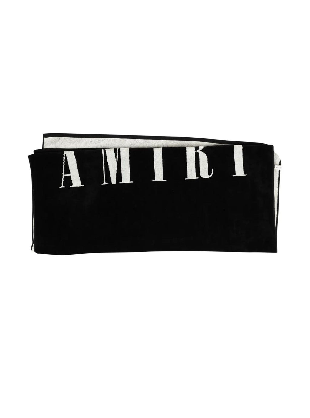 Amiri Small Logo Towel- Black / White