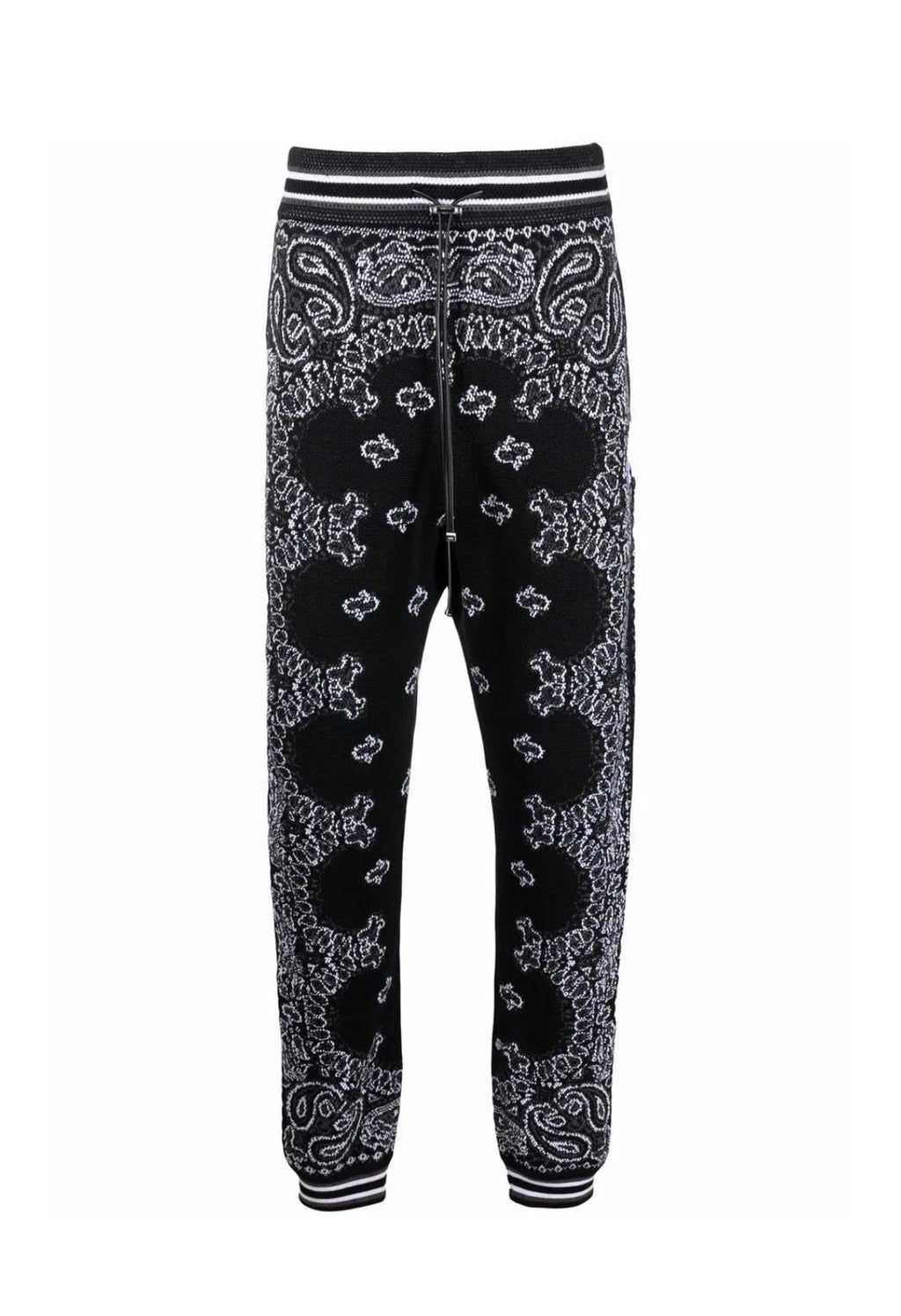 Amiri Bandana Reconstruct Sweatpants- Black