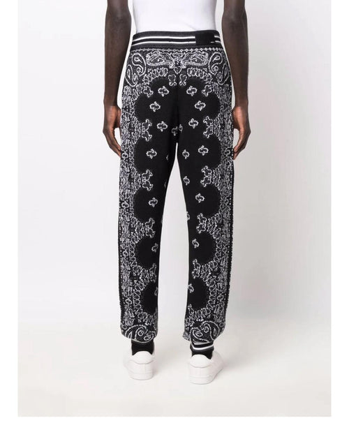 Amiri Bandana Reconstruct Sweatpants- Black