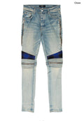 Amiri Plaid MX2 Denim Jeans- Clay Indigo