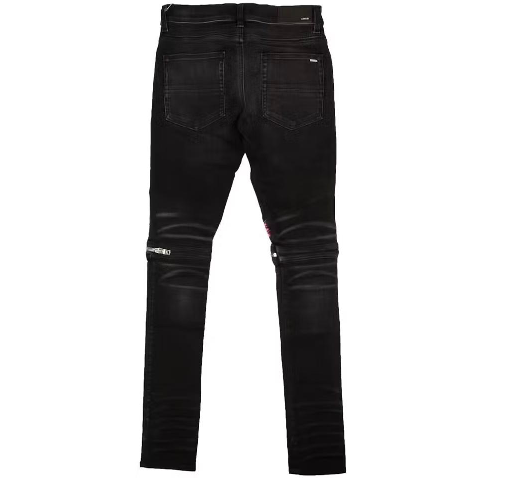 Amiri Velvet PJ MX2 Denim Jeans- Aged Black