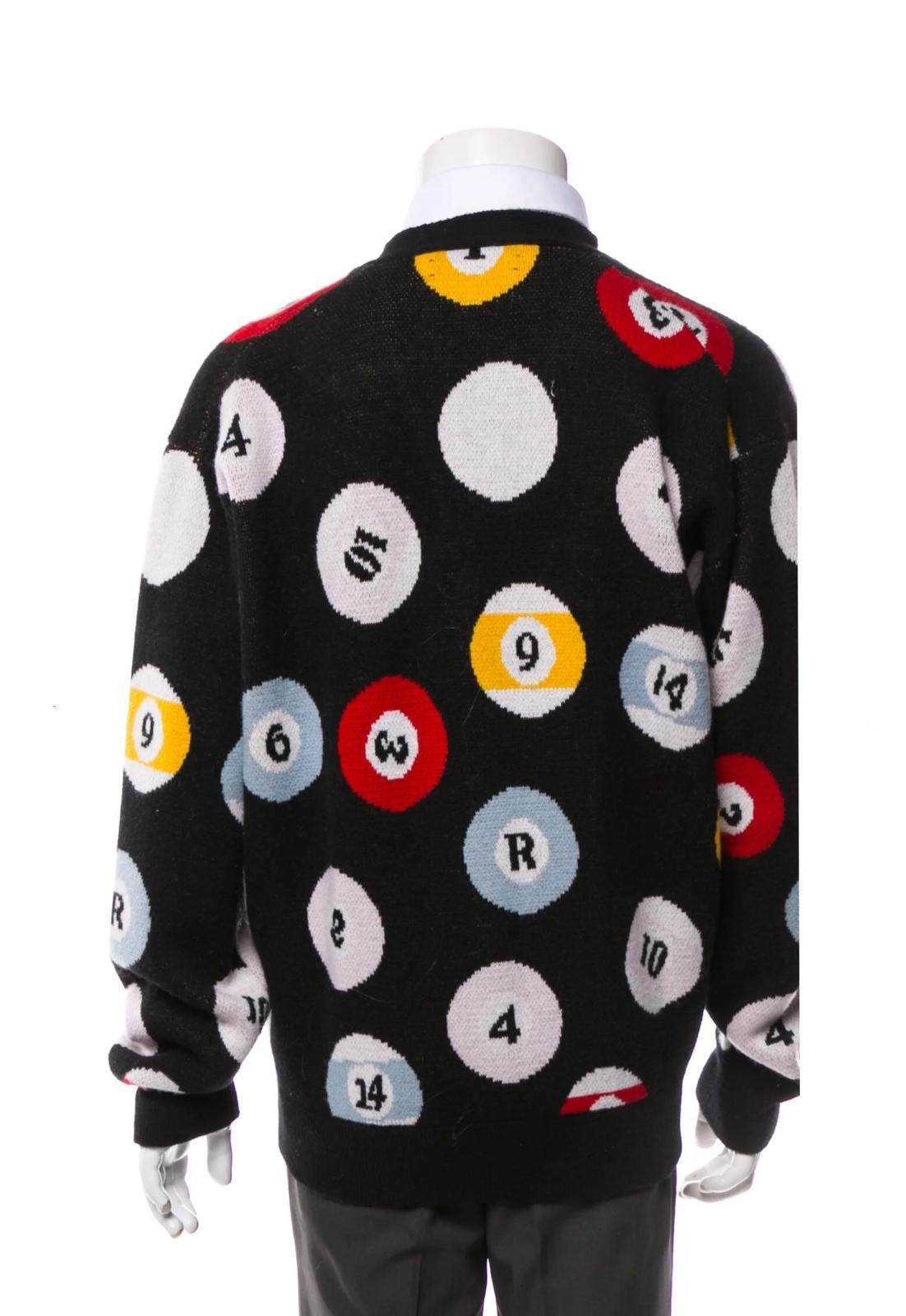 Amiri POOL BALL CARDIGAN- Black