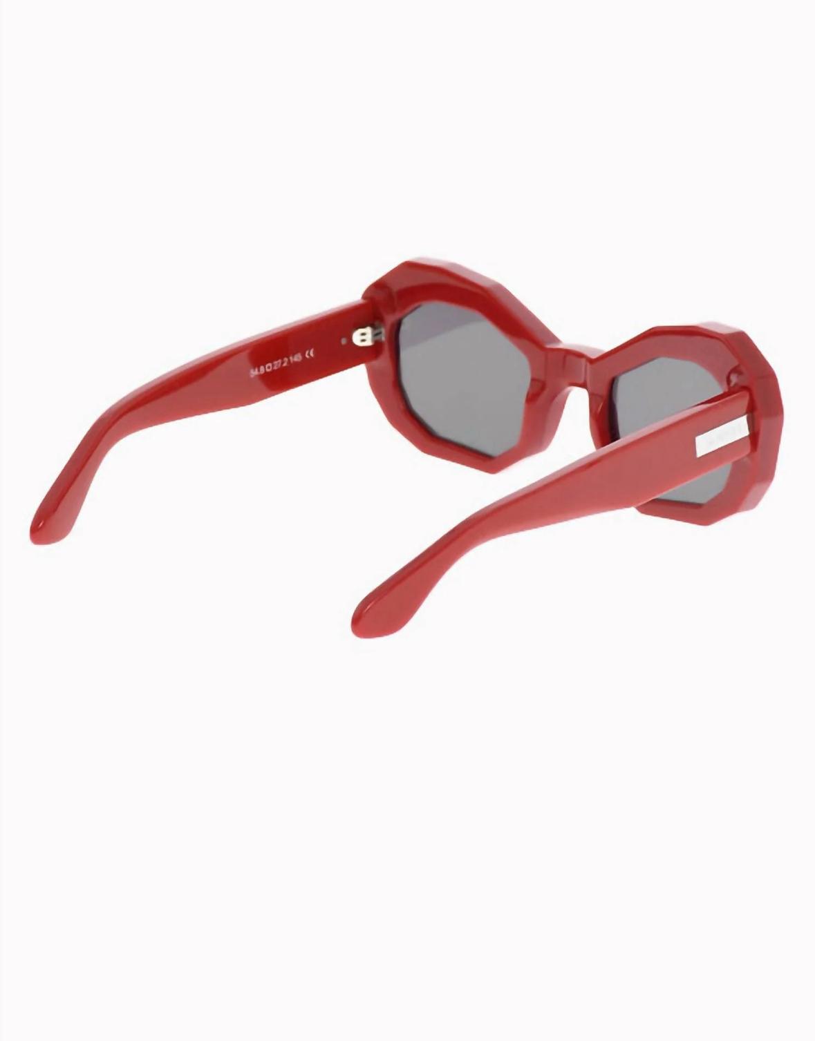 Amiri Honeycomb Sunglasses- Red