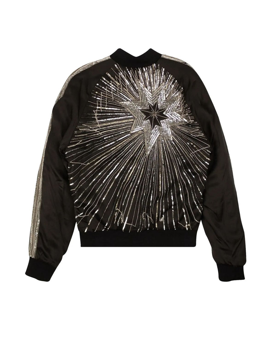 Amiri BEADED STAR BOMBER Jacket- Black