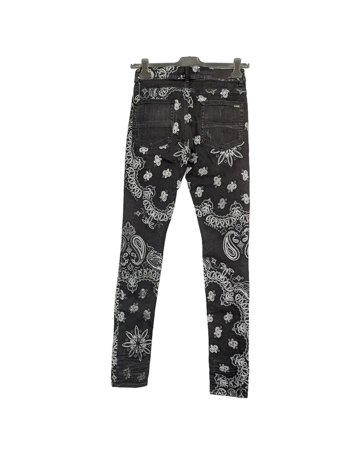 Amiri FLOCKED BANDANA Jeans- Aged Black