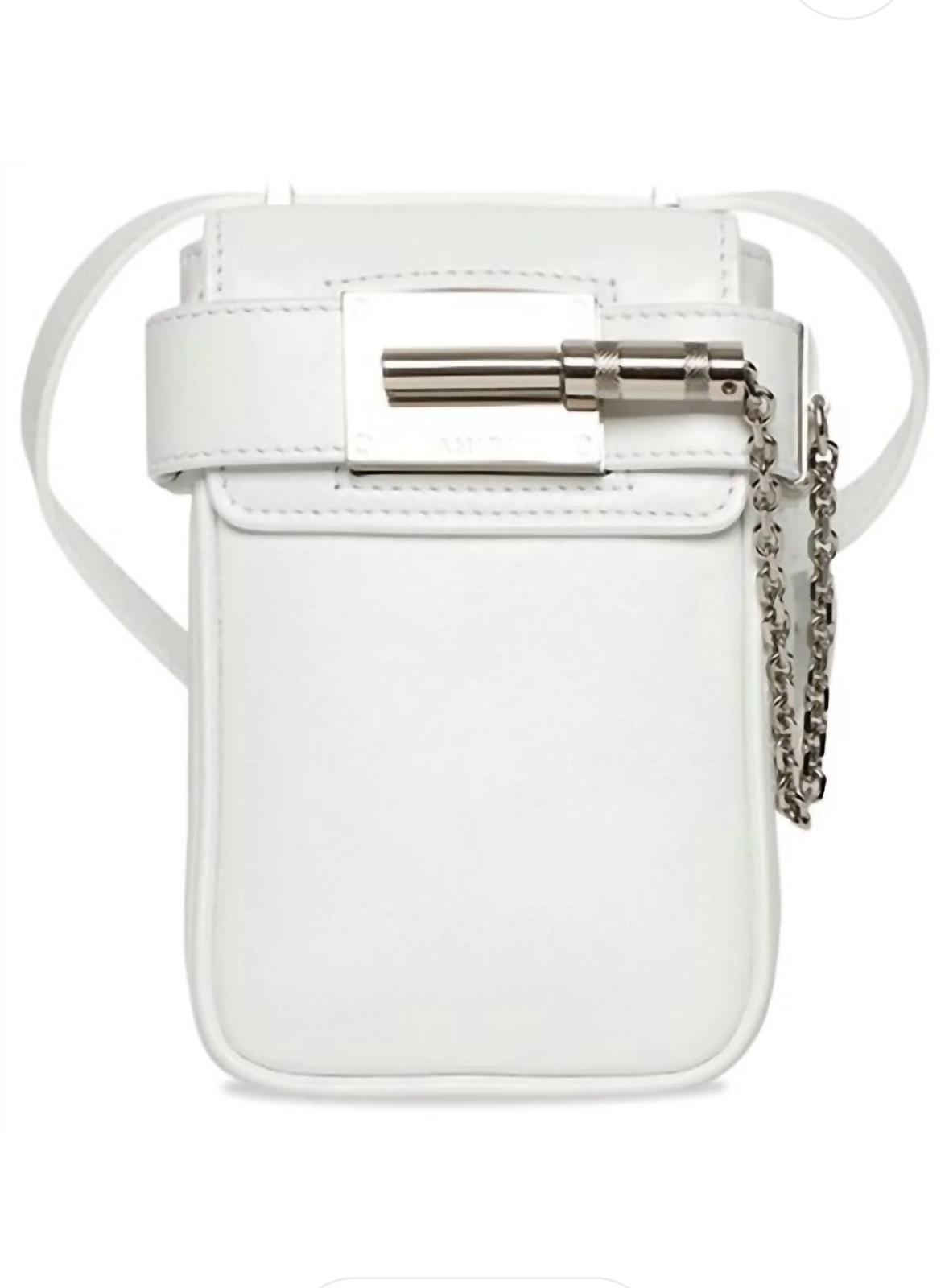 Amiri Mini Amp Bag- White