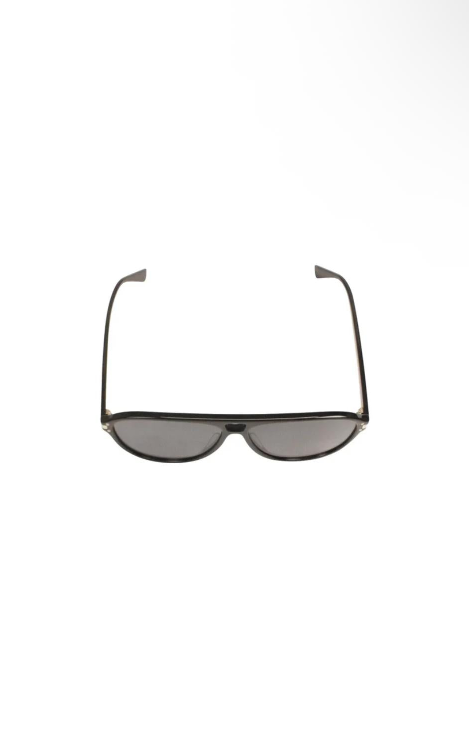 Amiri Aviator Logo Sunglasses- Pearl / Black