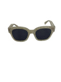 Amiri Classic Logo Sunglasses- White/Black/Silver