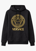 Versace Medusa Black Cotton Hoodie