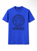 Versace Blue Medusa Cotton Soft T-Shirt