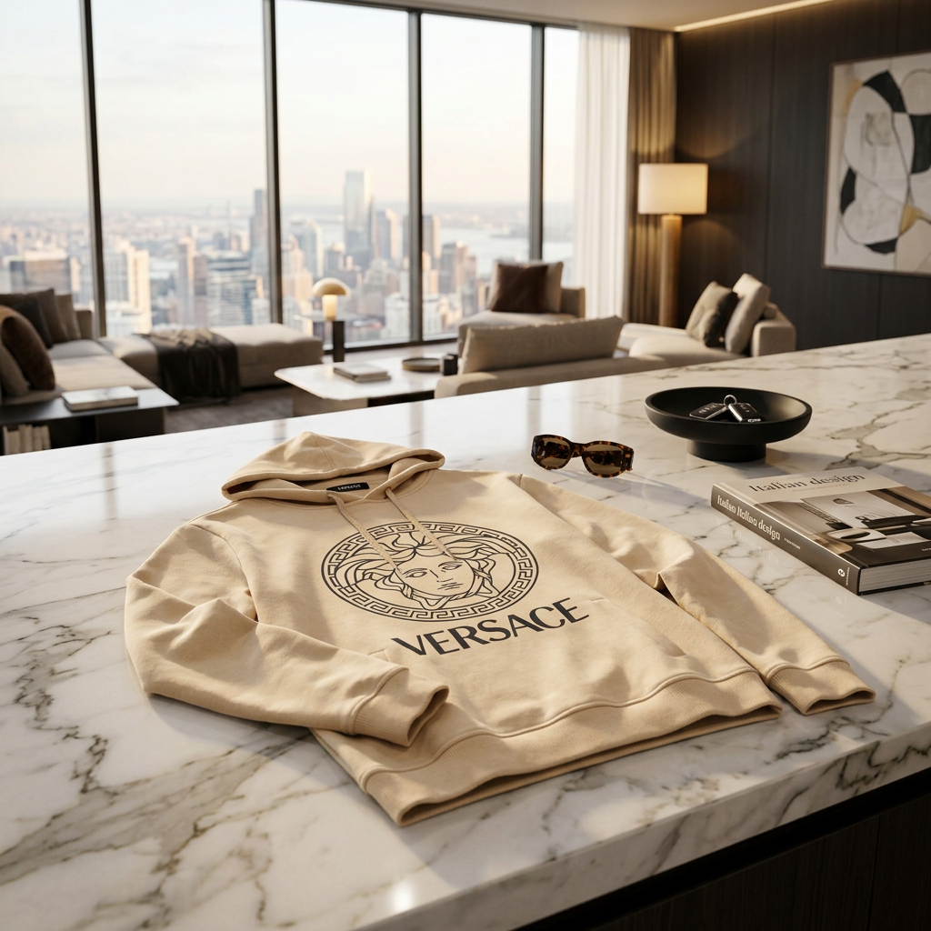 Versace Modern Medusa Hoodie - Caramel Brown