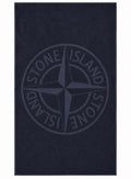 Stone Island Marine Blue Compass Logo Beach Towel